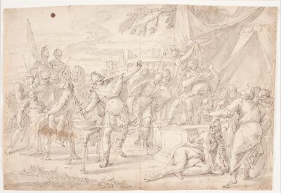 Mucius Scaevola autorstwa Hendrik Krock
