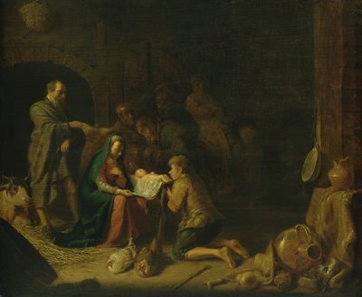 Adoracja pasterzy autorstwa Hendrik Martensz Sorgh