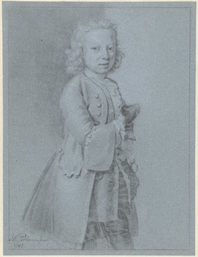 Portret stojącego chłopca autorstwa Hendrik Pothoven