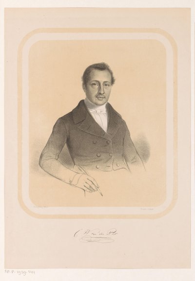 Portret Combertusa Willema van der Pot C.W. van der Pot (tytuł na obiekcie) autorstwa Hendrik Ringeling