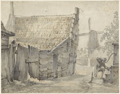Na Papentorenvest w Haarlemie autorstwa Hendrik Savrij