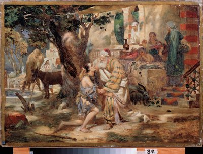 Powrót syna marnotrawnego. Obraz Henryka Siemiradzkiego (1843-1902), olej na płótnie. sztuka polska autorstwa Henryk Siemiradzki
