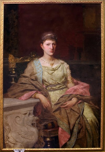 Portrait de la comtesse Tyszkiewicz (?). Peinture de Henryk Siemiradzki (1843-1902), huile sur toile autorstwa Henryk Siemiradzki