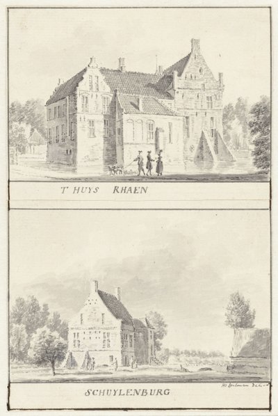 Hazathes Rhaan i Schuylenburg w Salland, Overijssel autorstwa Hendrik Spilman