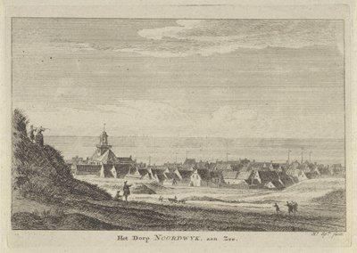 Widok Noordwijk aan Zee Wioska Noordwijk aan Zee (tytuł na obiekcie) autorstwa Hendrik Spilman