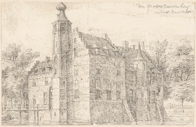 Zamek de Grote Ruwenberg w pobliżu St. Michielsgestel autorstwa Hendrik Spilman