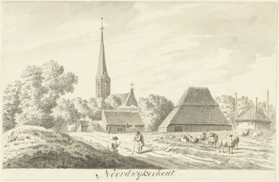 Widok wsi Noordwijkerhout autorstwa Hendrik Tavenier