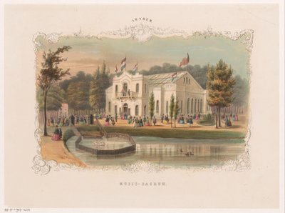 Widok na salę koncertową w Arnhem Musis sacrum (tytuł na obiekcie) Arnhem (tytuł serii na obiekcie) autorstwa Hendrik Wilhelmus Last (attributed to)