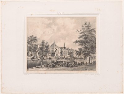 Widok na Haarlem z Spaarne autorstwa Hendrik Wilhelmus Last