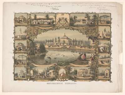 Widoki na zoo w Rotterdamie Zoo w Rotterdamie (tytuł na obiekcie) autorstwa Hendrik Wilhelmus Last