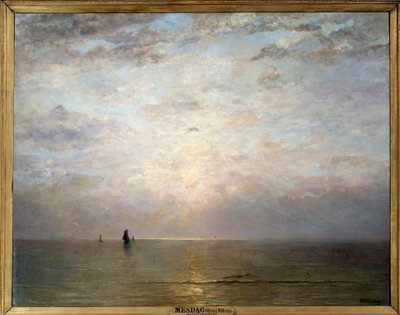 Zachód słońca. Obraz Hendrika Wilhema Mesdaga (1831-1915), ek. Św. 19 wiek. Olej na płótnie. Wymiary: 1,40 x 1,80m. Paryż, Muzeum Orsay autorstwa Hendrik William Mesdag