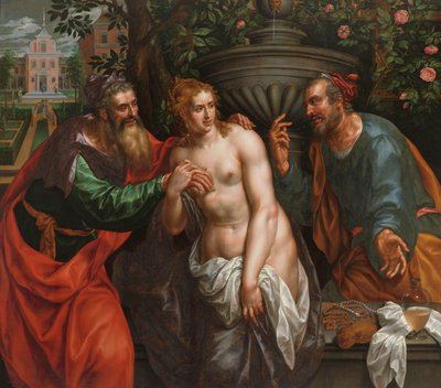 Zuzanna i Starsi autorstwa Hendrik de Clerck