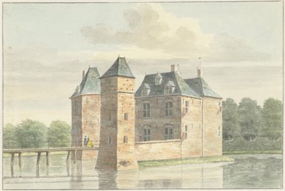 Zamek Moersbergen w pobliżu Doorn autorstwa Hendrik de Winter