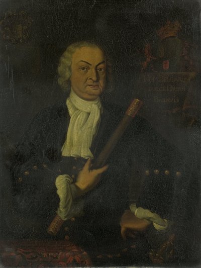 Hendrik Swaardcroon (1667-1728). Generalny Gubernator (1718-25) autorstwa Hendrik van den Bosch (copy after)