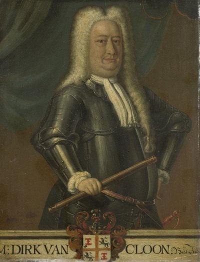 Portret Dirka van Cloona, generalnego gubernatora Holenderskich Indii Wschodnich autorstwa Hendrik van den Bosch (free after)