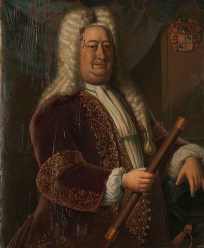 Dirk van Cloon (1730-1735) Portret Dirka van Cloona, Generalnego Gubernatora Holenderskich Indii Wschodnich autorstwa Hendrik van den Bosch