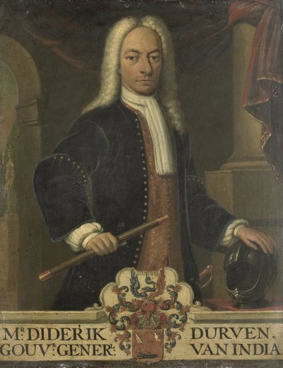 Portret Diederika van Durvena, generalnego gubernatora Holenderskich Indii Wschodnich autorstwa Hendrik van den Bosch