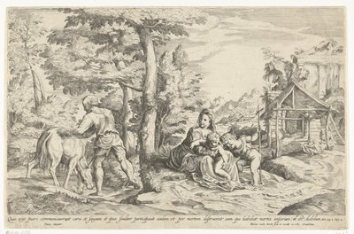 Powrót z Egiptu autorstwa Hendrik van der Borcht (II)