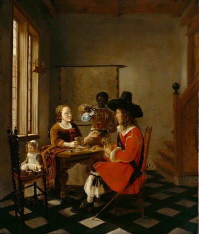 Gra w karty, ok.1660 autorstwa Hendrik van der Burch