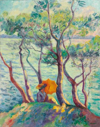 Joanna przy parasolem, Cavaliere autorstwa Henri Charles Manguin