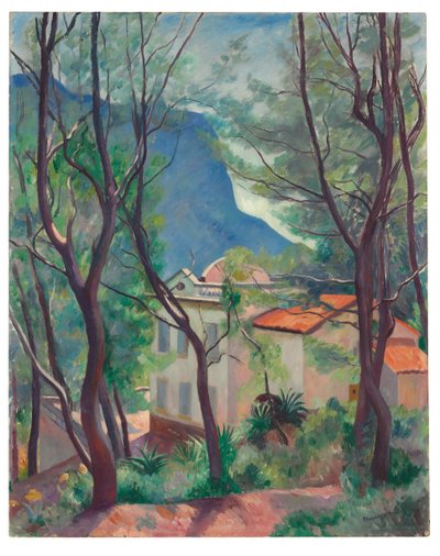 Dom na drzewach, Villecroze autorstwa Henri Charles Manguin