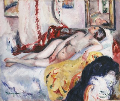 Nagie spanie; Nu uśpiony autorstwa Henri Charles Manguin