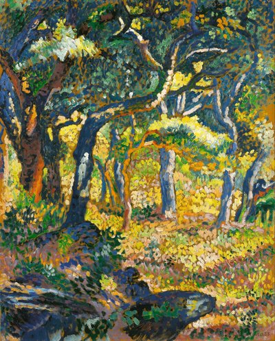 Polana w Prowansji (studium) autorstwa Henri-Edmond Cross