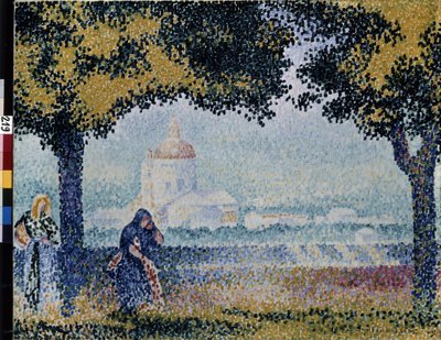Kościół Najświętszej Marii Panny Anielskiej pod Asyżem. Obraz Henri Edmond Cross (1856-1910) autorstwa Henri Edmond Cross