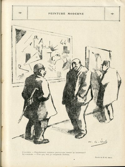 Ilustracja H. G. Ibelsa (1867-1936) w Le Rire, 04.02.22 - Malarstwo współczesne - Sztuka, Antysemityzm, Awangarda - Żydowska autorstwa Henri Gabriel Ibels