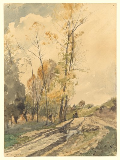 Pejzaż w Famars autorstwa Henri-Joseph Harpignies