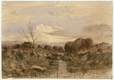 Krajobraz ze strumieniem autorstwa Henri-Joseph Harpignies
