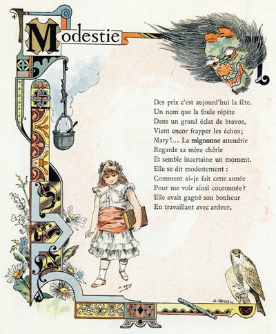 Ilustracja do "Alfabetu dobrych przykładów", ok. 1890 r. (rycina) autorstwa Henri (1858 1924) Gray