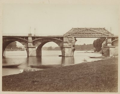 Le Pont de Saint Cloud Ranskan ja Preussin sodan jälkeen autorstwa Henri Bevan