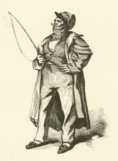 Kierowca Coucou (grawerunek) autorstwa Henri Bonaventure (after) Monnier
