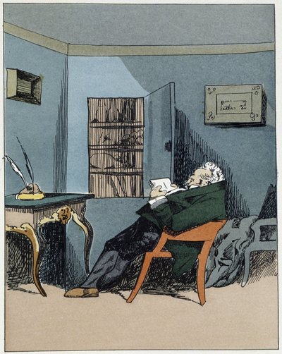 Kierownik biura - w „”Morach administracyjnych”” Henri Monnier autorstwa Henri Bonaventure Monnier