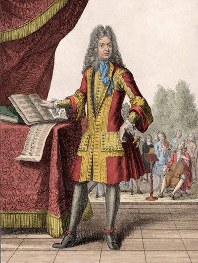 Portret Jean-Baptiste Lully (1632-1687) autorstwa Henri Bonnart