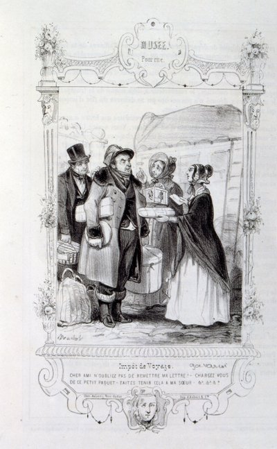 Ilustracja przedstawiająca „deszcz” autorstwa Henri Bouteta 1895 (grafika) autorstwa Henri Boutet