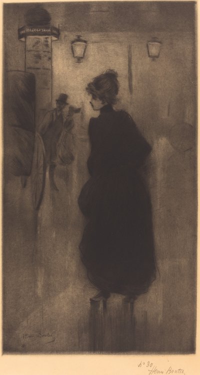 Paryska (Efekt Nocy) autorstwa Henri Boutet