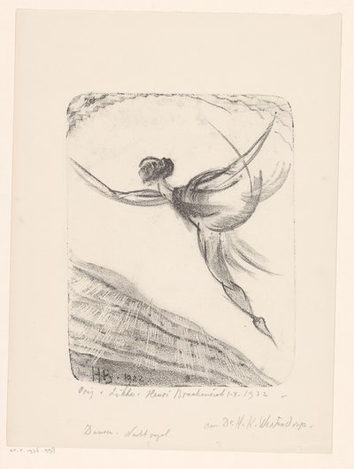Tańczyć. Nocny ptak (oryginalny tytuł na obiekcie) autorstwa Henri Braakensiek (signed by artist)