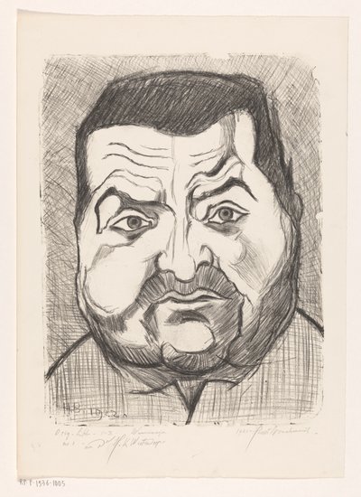 Portret nieznanego mężczyzny Madmen (oryginalny tytuł serii na obiekcie) autorstwa Henri Braakensiek (signed by artist)