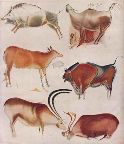 „Arcydzieła artystów myśliwych u zarania cywilizacji”, c1935 autorstwa Henri Breuil