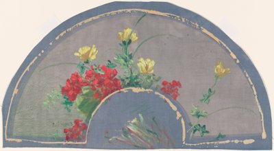 Wachlarz z makami autorstwa Henri Charles Guérard