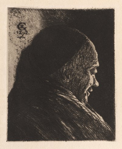 Głowa starego człowieka autorstwa Henri Charles Guérard