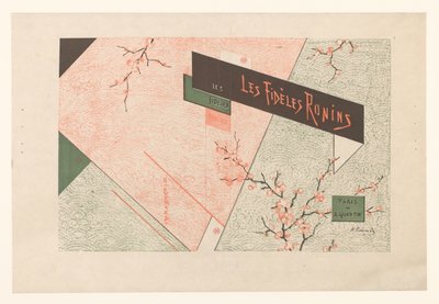 Omslag dla: T. Shunsui, Wierni ronini, 1882 Wierni Ronini (tytuł na obiekcie) autorstwa Henri Charles Guérard