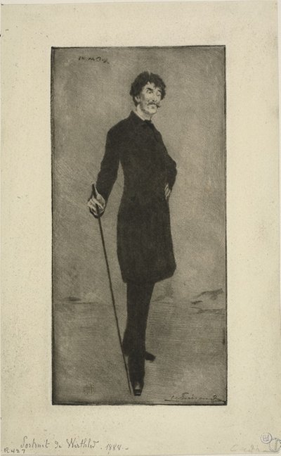 Portret Whistlera autorstwa Henri Charles Guérard