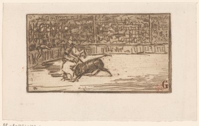 Torreador na arenie autorstwa Henri Charles Guérard