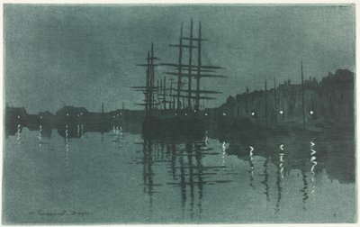 Basen w Dieppe autorstwa Henri Charles Guérard