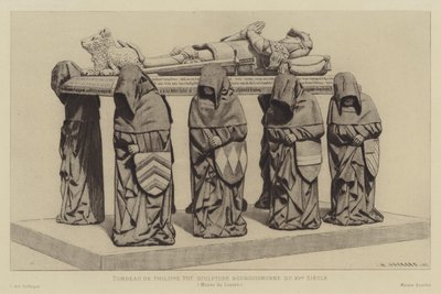 Grób Filipa Pot, Wielki Seneszal Burgundii, XV w. autorstwa Henri Charles Guérard