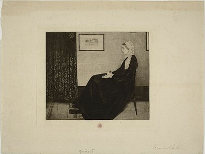 Matka Whistlera, według Whistlera autorstwa Henri Charles Guérard