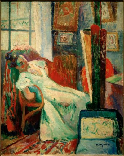 Odpoczynek modelki (Jeanne) autorstwa Henri Charles Manguin
